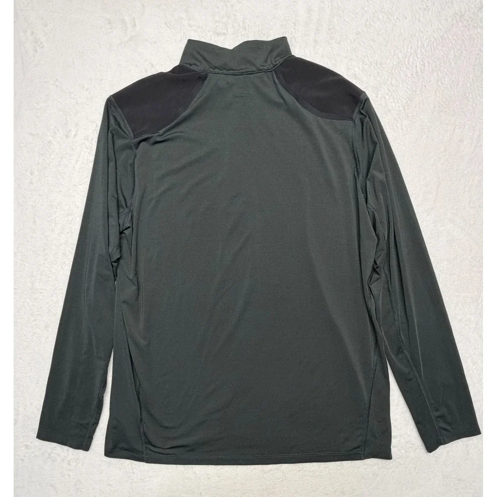 The North Face Men's XL Black ¼ Zip Pullover Shirt Gray Performance FlashDry